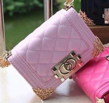 Bolsa mini rosa claro