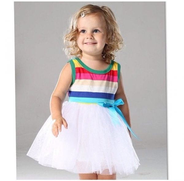 Vestido tule rainbow