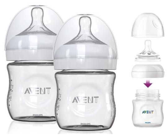 Mamadeira Avent Natural Glass (vidro) 0m+ 120ml- 1un