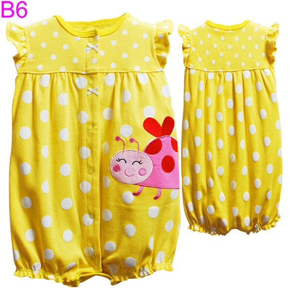 Body amarelo joaninha Carters