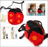 Mochila mini com guia joaninha