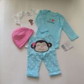 Conjunto macaquinha Carters 4pcs